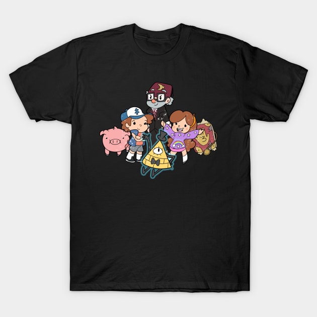 Gravity Falls Friends T-Shirt by Sam Sawyer